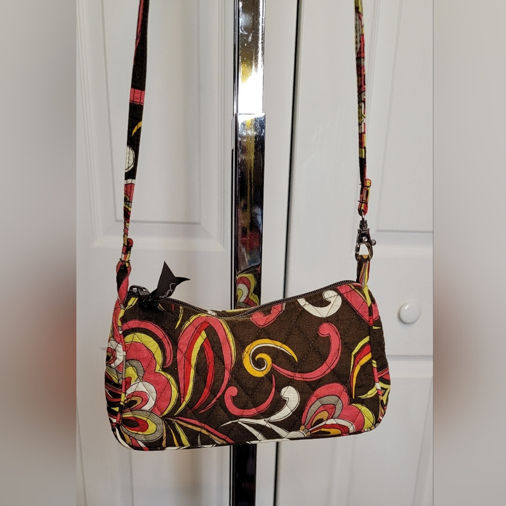 #581-Vera Bradley-Floral Patterned Mini Convertible Strap Bag - Picture 5 of 16